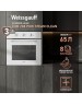 Духовой шкаф электрический WEISSGAUFF Духовой шкаф электрический EOM 208 PDW Steam Clean, 65л, дверца с 2 стеклами, белый