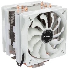ALSEYE Вентилятор S120D-W Universal, TDP 135W, 2x120FAN, 4 heat pipe, WHITE, PWM, RTL{20} (874265)