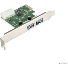 Exegate EX283718RUS Контроллер EXE-319 PCI-E 2.0, 2*USB3.0 ext, разъем доп.питания (OEM)