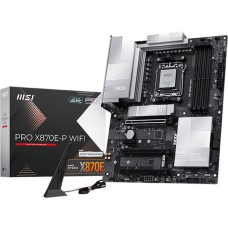 Материнская плата MSI Материнская плата PRO X870E-P WIFI X870E, AM5, 4*DDR5, 3*PCIEx16, 1*PCIEx1, 3*M.2, 2*TypeC, 2*USB3.2Gen2, 6*USB3.2Gen1, 10*USB2.0, 4*SATA3.0, 5G, Type-C(DP), HDMI, ATX, RTL