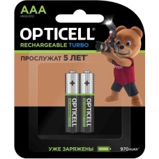 OPTICELL AAA Аккумуляторная батарейка Turbo 6080003, 2 шт. 970мAч