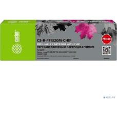 CACTUS Картридж перезаправляемый струйный CS-R-PFI320M-CHIP PFI-320M пурпурный (260мл) для Canon imagePrograf TM-200/200MFP/205/300/300MFP/305/250/255/350/355 с чипом