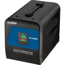 REDBO RS-2000D Стабилизатор напряжения автомат. однофазный (220В,2000VA,140-260В, дисплей, релейный)