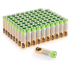 GP Алкалиновые батарейки Super Alkaline 15А АA - 80 шт. в пленке