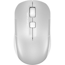 A4TECH Мышь Fstyler FB26CS Air2 серебристый/белый оптическая 2000dpi silent беспров. BT/Radio USB для ноутбука 4but (FB26CS AIR2 ICY WHITE)