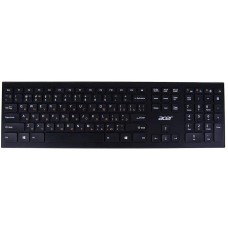 ACER Клавиатура OKR010 черный USB беспроводная slim Multimedia (ZL.KBDEE.003)