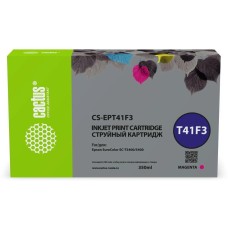Картридж струйный CACTUS Картридж струйный CS-EPT41F3 T41F3 пурп.пигм. (350мл) для Epson SureColor SC-T5400M/SC-T3405/SC-T5405 с чипом