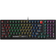 A4TECH Клавиатура S98 механическая черный USB for gamer LED (S98 BLACK) кабель 1.8м