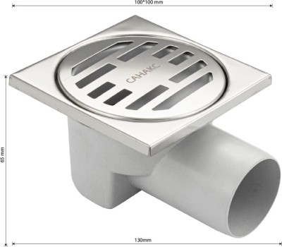 Трап САНАКС тр00013 Трап пластиковый 100х100 горизонтальный нержавейки
