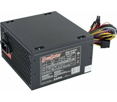 Блок питания EXEGATE 350W XP350, ATX, PC, black, 12cm fan, 24p+4p, 3*SATA, 2*IDE, FDD (EX221985RUS)