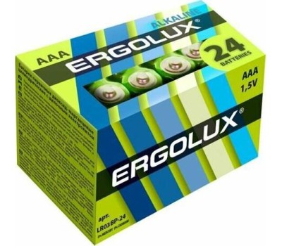 Элементы питания ERGOLUX (14213) LR03 Alkaline BP-24