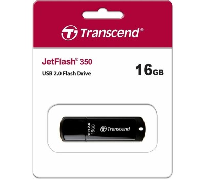 флешка TRANSCEND (TS16GJF350) 16GB JETFLASH 350 USB2.0 черный
