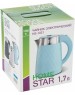 Чайник электрический HOMESTAR HS-1021 blue (1,7л. металл/пластик)