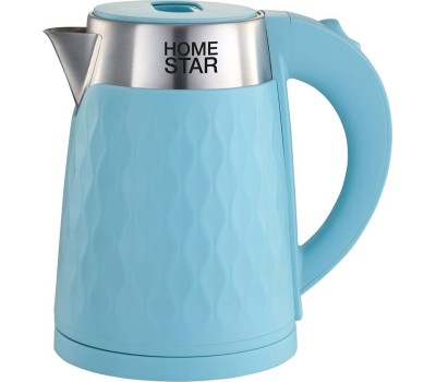 Чайник электрический HOMESTAR HS-1021 blue (1,7л. металл/пластик)