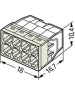 Электроустановочные изделия WAGO (07-5135-06) СЕРИЯ 2273-208 КОМПАКТНАЯ 8-ПРОВОДНАЯ КЛЕММА, 6 ШТУК