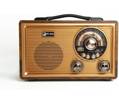 Радиоприёмник БЗРП РП-335 , УКВ 64-108МГц, бат.4*R20,220V, DC6В, акб 1200MA/H,BT/USB/MICROSD
