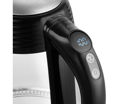 Чайник KITFORT КТ-6126 черный (стекло)