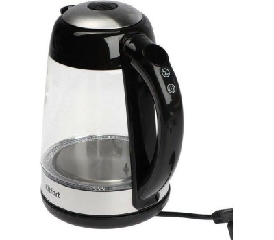 Чайник KITFORT КТ-6126 черный (стекло)