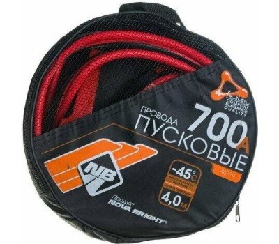 Провода пусковые NOVA BRIGHT-FUSION Провода пусковые 700А морозостойкие, в сумке, 4м 46779