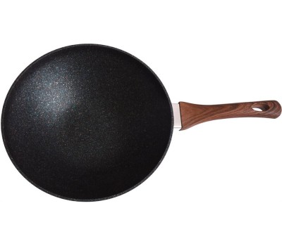 Сковорода KUKMARA свкгг280а а/пр литая Вок 28/9,5см Granit ultra blue