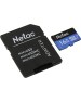 NETAC Карта памяти microSDHC UHS-I U1 P500 16 ГБ, 80 МБ/с, Class 10, NT02P500STN-016G-R, 1 шт., переходник SD