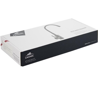 Смеситель для кухни САНАКС 13064 Смеситель для кухни, гибкий черный излив, из нержавеющей стали марки 304, цвет ЧЕРНЫЙ