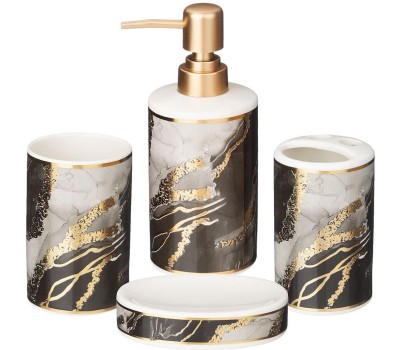 Аксессуары д/ванной комнаты LEFARD 755-246 набор для ванной 360мл (4 предмета)