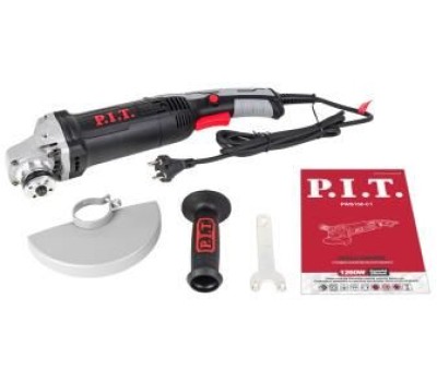 Углошлифовальная машина P.I.T. Шлифмашина угловая электрич. PWS150-C1 (1260Вт, 150х22,2мм, 3000-9000 об/мин, М14, клав.выкл)