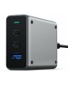 SATECHI Сетевое зарядное устройство Compact Charger 100W с технологией GaN Power. Цвет: серый космос