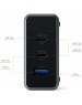 SATECHI Сетевое зарядное устройство Compact Charger 100W с технологией GaN Power. Цвет: серый космос