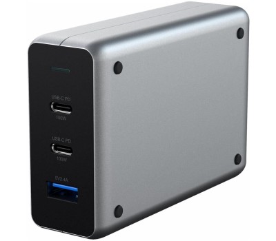 SATECHI Сетевое зарядное устройство Compact Charger 100W с технологией GaN Power. Цвет: серый космос