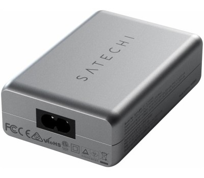 SATECHI Сетевое зарядное устройство Compact Charger 100W с технологией GaN Power. Цвет: серый космос