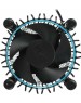 INTEL Кулер для процессора 65W S1700, 4-pin PWM, 90mm fan, Al+Cu, LAMINAR RM1, синяя подсветка, черный, M23901