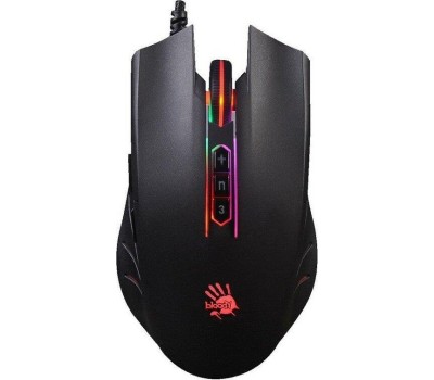 A4TECH Мышь проводная Bloody Q81 Curve, игровая, оптическая, USB, 3200dpi, черный