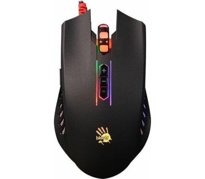 A4TECH Мышь проводная Bloody Q81 Curve, игровая, оптическая, USB, 3200dpi, черный