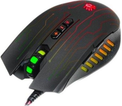 A4TECH Мышь проводная Bloody Q81 Curve, игровая, оптическая, USB, 3200dpi, черный