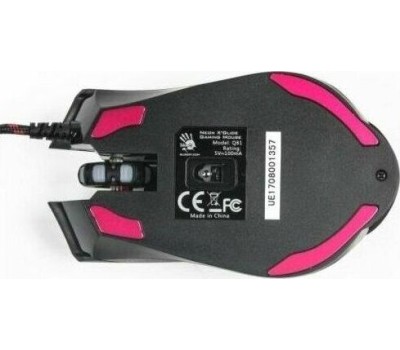 A4TECH Мышь проводная Bloody Q81 Curve, игровая, оптическая, USB, 3200dpi, черный