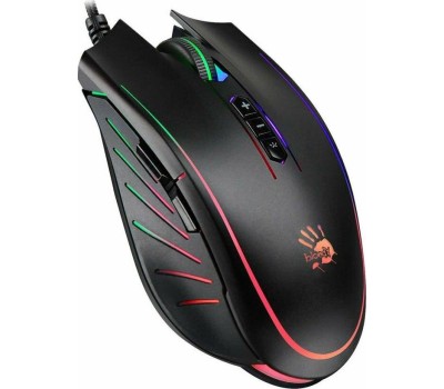 A4TECH Мышь проводная Bloody Q81 Curve, игровая, оптическая, USB, 3200dpi, черный