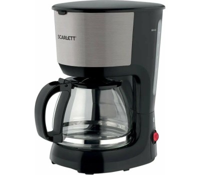 Кофеварка SCARLETT Кофеварка SC-CM33011, капельная, черный / стальной