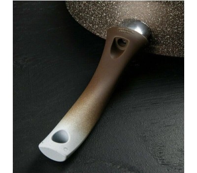 Сковорода KUKMARA Сковорода а/пр литая 28см Кофейный мрамор индукция ТМ