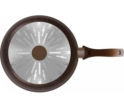 Сковорода KUKMARA Сковорода а/пр литая 28см Кофейный мрамор индукция ТМ