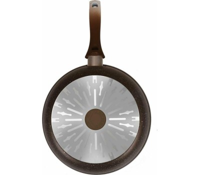 Сковорода KUKMARA Сковорода а/пр литая 28см Кофейный мрамор индукция ТМ