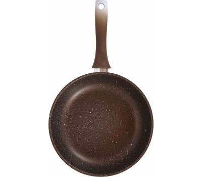 Сковорода KUKMARA Сковорода а/пр литая 28см Кофейный мрамор индукция ТМ