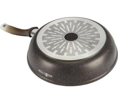 Сковорода KUKMARA Сковорода а/пр литая 28см Кофейный мрамор индукция ТМ