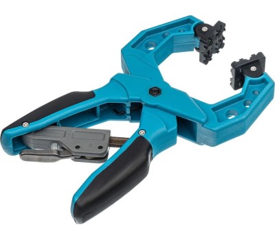 Струбцина GROSS Струбцина клещеобразная 2-1/4, пластиковый корпус, храповой механизм жесткой фиксации, 58 мм 20803