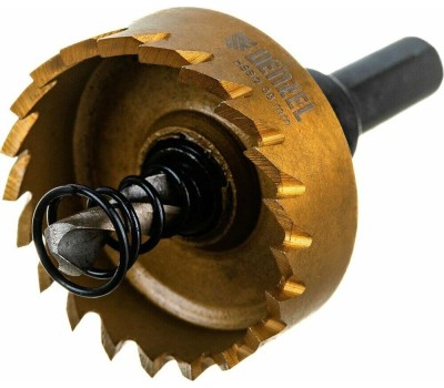 Коронка DENZEL Коронка по металлу HSS, 38 мм, нитридтитановое покрытие 724111