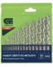 Набор сверл СИБРТЕХ Набор сверл по металлу, 1-10 мм, (через 0.5 мм) HSS 19 шт, пластиковая коробка, цилиндрический хвостовик 723887