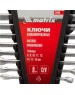 Набор ключей MATRIX Набор ключей комбинированных, 6-19 мм, 8 шт, CrV, матовый хром 15408