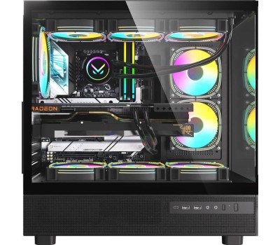 Корпус для ПК FORMULA Корпус ATX Crystal Z8, Midi-Tower, без БП, черный [crystal z8 b]