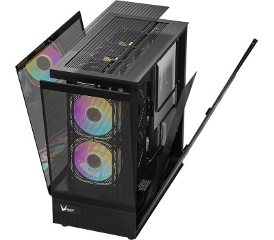 Корпус для ПК FORMULA Корпус ATX Crystal Z8, Midi-Tower, без БП, черный [crystal z8 b]